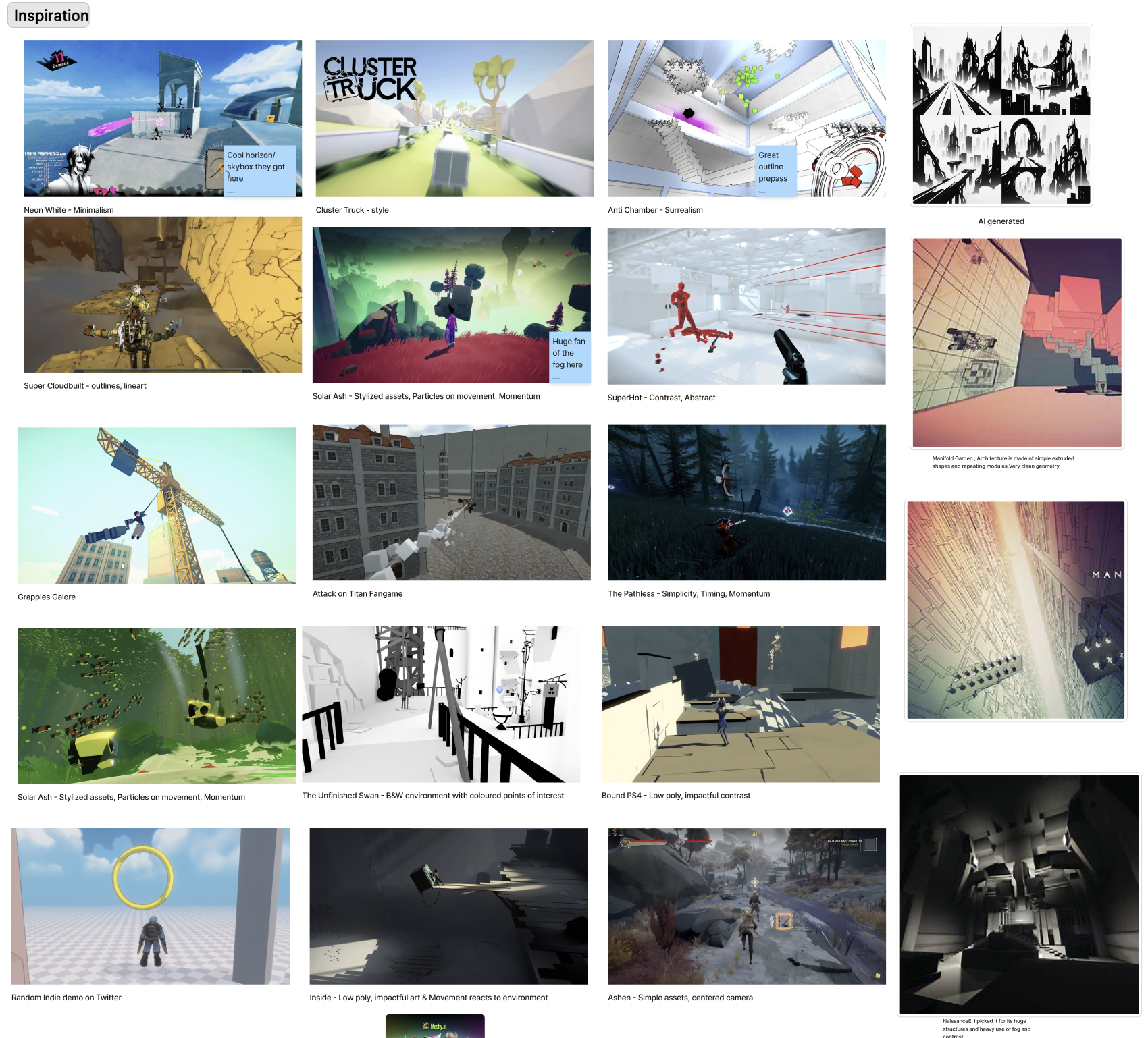 Concept references and identity mood for the city