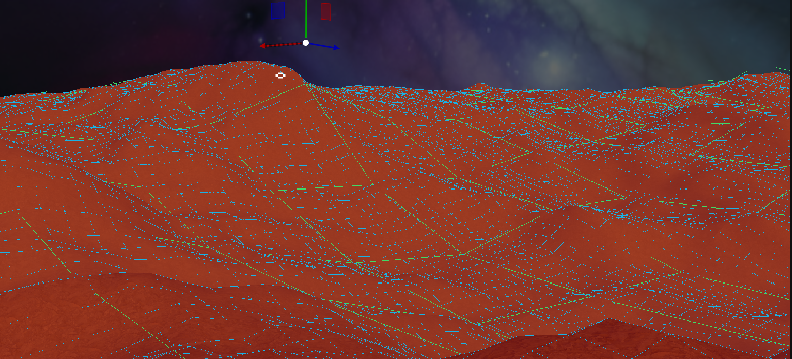 Terrain debug shader showing height, biome, and slope channels