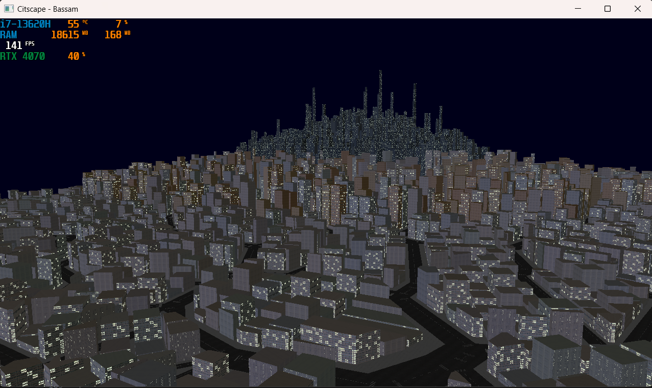 OpenGL Cityscape image