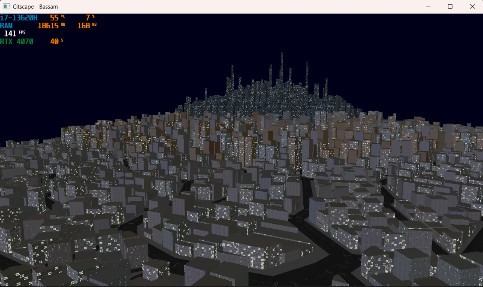 OpenGL Cityscape screenshot